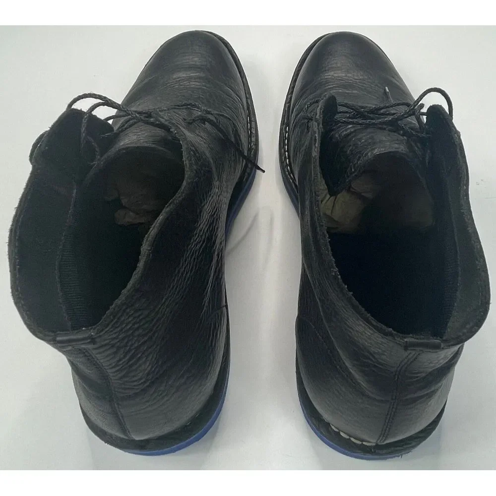 Cole Haan Paul Eva Chukka II Men s Black Tumbled‎ Blue Bottoms Size 13M